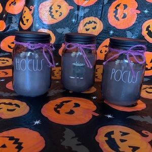 💜Rae Dunn “Hocus Pocus” LED no flame candles🎃